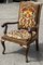 Victorian Oak Gentlemans Library Armchair with Coat of Arms Tapestry 2