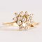 Vintage 18k Yellow Gold Ring with Brilliant Cut Diamonds, 1970s 7