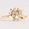 Vintage 18k Yellow Gold Ring with Brilliant Cut Diamonds, 1970s, Image 7