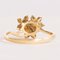Vintage 18k Yellow Gold Ring with Brilliant Cut Diamonds, 1970s, Image 3