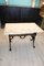 Cast Iron Feet and Marble Top Side Table, Image 2
