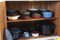 Mid-Century Formica Credenza with Crystal Cut Glass Doors, 1950s 21