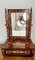 Mahogany Dutch Marquetry Inlaid Dressing Table Mirror, 1800s 1