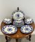Victorian Blue and White Part Dinner Service, 1880s, Set of 21 3
