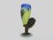 Jugendstil Vase aus bunter Glaspaste im Stil von Gallé, 1890er 3
