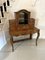 Antique Victorian Burr Walnut Happiness Writing Desk, 1860 5