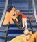 Anna Wardega, Escalator 2, 2022, Egg Tempera sobre lienzo, Imagen 7