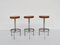 Height Stools in the Style of Nelson George, USA, 1960, Set of 3, Image 1