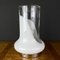 Vintage White Glass Table Lamp, Italy, 1970s 4