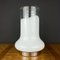 Vintage White Glass Table Lamp, Italy, 1970s 2