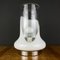 Vintage White Glass Table Lamp, Italy, 1970s, Image 3
