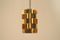 Mid-Century Danish Facet Pendant Lamp by Louis Weisdorf for Lyfa 1