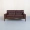 Danish Sofa in Leather and Rosewood by H. W. Klein for Bramin, 1970s 2