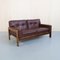 Danish Sofa in Leather and Rosewood by H. W. Klein for Bramin, 1970s 1