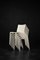 Sedie Mid-Century Slick vintage in plastica bianca di Philippe Starck per Xo Design, Francia, 1999, set di 5, Immagine 4