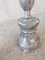 18th Century Carved Wood and Silver Plated Church Candlesticks, Set of 2 5
