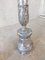 18th Century Carved Wood and Silver Plated Church Candlesticks, Set of 2 3