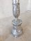 18th Century Carved Wood and Silver Plated Church Candlesticks, Set of 2, Image 3