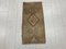 Vintage Oushak Handmade Neutral Door Mat 1