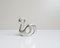 Silvered Napkin Rings in Swan Shape, 1980s, Set of 8, Image 1