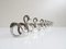 Silvered Napkin Rings in Swan Shape, 1980s, Set of 8 3