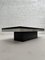 Brushed Aluminum Coffee Table and Black Glass Top, 1970s, Image 6