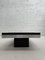 Brushed Aluminum Coffee Table and Black Glass Top, 1970s, Image 5