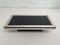 Brushed Aluminum Coffee Table and Black Glass Top, 1970s, Image 9