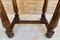 Early 20th Century Spanish Carved Walnut Side Table with One Drawer, 1940s 8