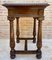 Early 20th Century Spanish Carved Walnut Side Table with One Drawer, 1940s 10