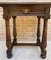 Early 20th Century Spanish Carved Walnut Side Table with One Drawer, 1940s 5
