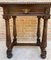 Early 20th Century Spanish Carved Walnut Side Table with One Drawer, 1940s, Image 5