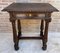 Early 20th Century Spanish Carved Walnut Side Table with One Drawer, 1940s 4