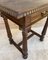 Early 20th Century Spanish Carved Walnut Side Table with One Drawer, 1940s, Image 6