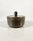 Pot à Couvercle Art Déco en Bronze Patiné, Suède, 1930s 3