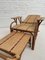 Lounge Chair in Rattan with Ottoman, Set of 2 6