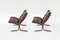Erdnussbraune Vintage Siesta Stühle von Ingmar Relling für Westnofa, 1960er, 2er Set 2