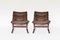 Vintage Peanut Brown Siesta Chairs by Ingmar Relling for Westnofa, 1960s, Set of 2 1