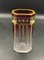 Achteckige Art Deco Vase von Moser Glas 8