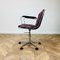 Vintage Chrome & Leather Swivel Desk Chair attributed to Gastone Rinaldi, 1970s 16