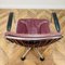 Sedia da scrivania vintage girevole in metallo cromato e pelle attribuita a Gastone Rinaldi, anni '70, Immagine 11