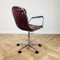 Vintage Chrome & Leather Swivel Desk Chair attributed to Gastone Rinaldi, 1970s 6
