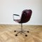 Vintage Chrome & Leather Swivel Desk Chair attributed to Gastone Rinaldi, 1970s, Image 7