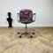 Vintage Chrome & Leather Swivel Desk Chair attributed to Gastone Rinaldi, 1970s, Image 1