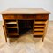 Large Vintage Double-Sided Oak Desk with Display End, 1920s 3