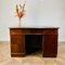 Large Vintage Double-Sided Oak Desk with Display End, 1920s 10