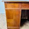 Large Vintage Double-Sided Oak Desk with Display End, 1920s 9