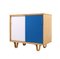 Blue White Combex Birch Series Cb52 Cabinet by Cees Braakman for Pastoe, 1950s, Image 1