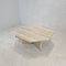 Italian Octagon Coffee Table in Travertine, 1980s 7