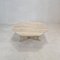 Italian Octagon Coffee Table in Travertine, 1980s 5